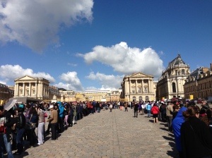 Entrada do Palácio e a gigantesca fila